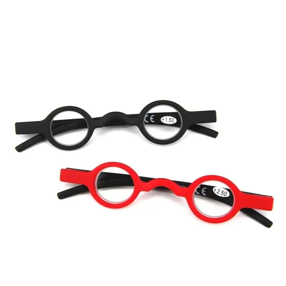 

Portable Reading Glasses Gift Round Frame Resin Presbyopic Glasses Retro 1.0/1.5/2.0/2.5/3.0 Presbyopia Eyeglasses Unisex