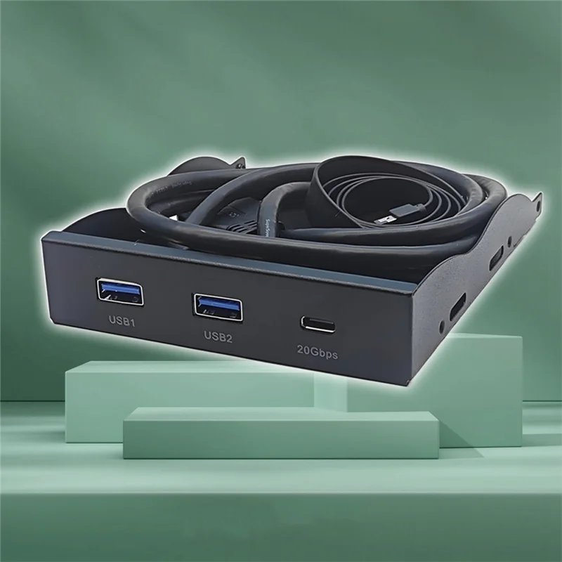 

A15R -USB3.2 GEN2 TYPE-C 3,5-дюймовая передняя панель для дискеты, 2 порта USB3.2 + 1 порт USB3.2 Type-C, 20 Гбит/с для 3,5-дюймового отсека для дисковода гибких дисков
