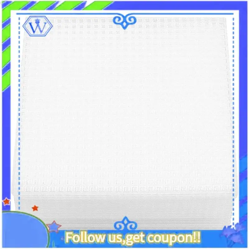 

Easy To Use 30 Pieces Plastic Mesh Canvas Sheets For Embroidery, Acrylic Yarn Crafting, Knit And Crochet Projects (10.6 X 10.6Cm