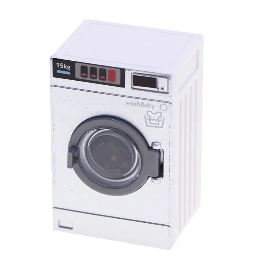 Mini Washing Machine Model Baby Toys Dollhouse Electrical Appliance Toddler