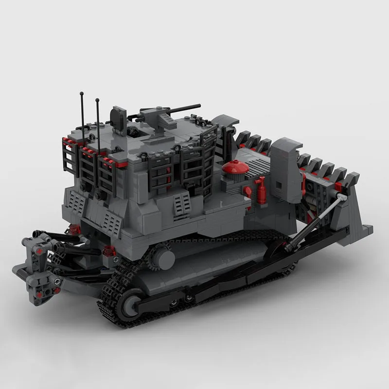 لودر أطفال بالريموت كنترول Moc قوالب بناء وحدات IDF D9R رافعة شوكية نموذج تكنولوجيا كتل عيد الميلاد لتقوم بها بنفسك لعبة هدايا البناء #4