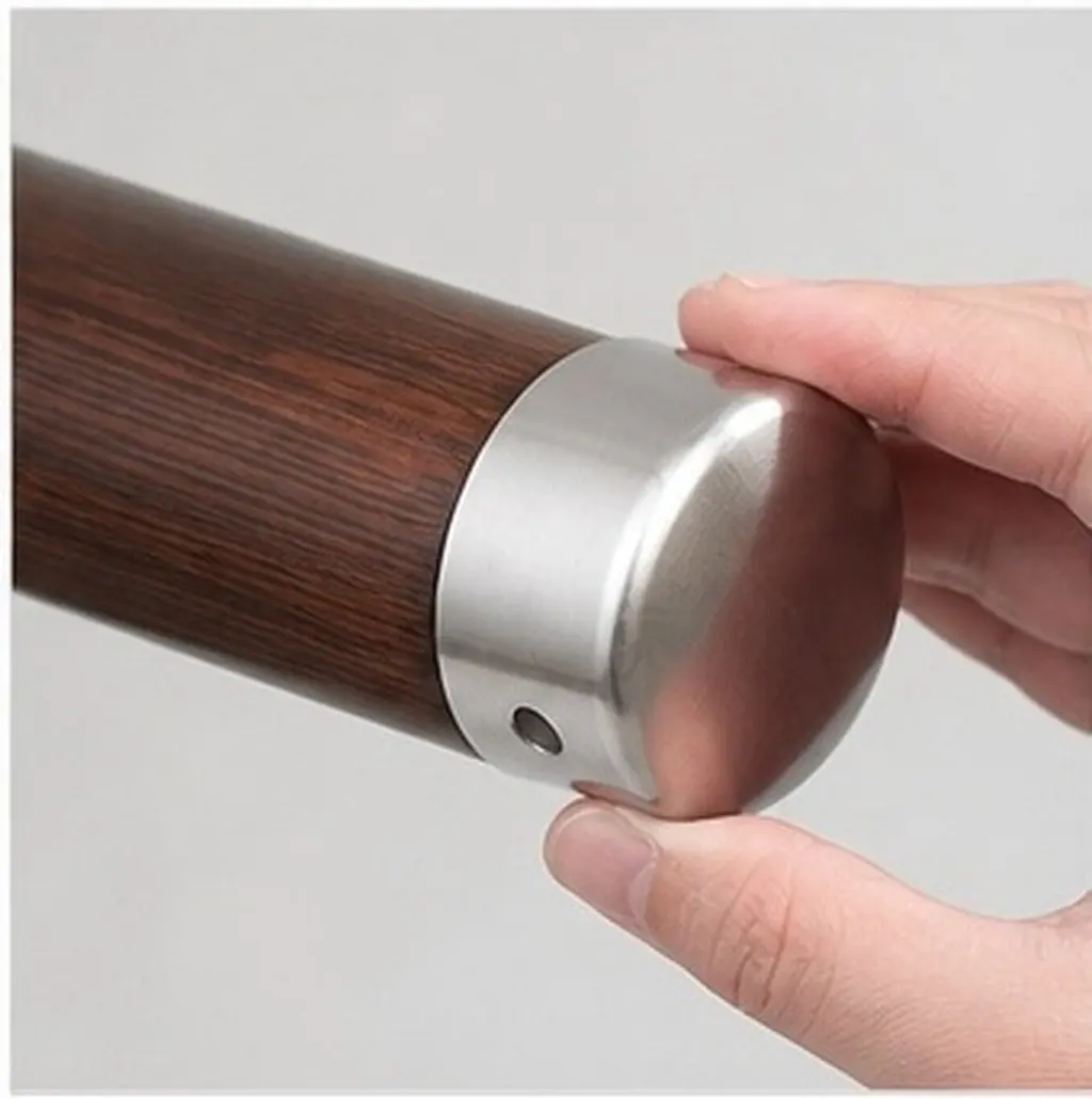 2Pcs Chic Stainless Steel Handrail End Caps Bright Scratch-Free Surface Rail Support End Caps for Metal Tubing Stair Railing