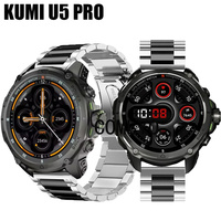 For KUMI U5 PRO Smart Watch Strap Stainless Steel Metal Band Bracelet Men Belt