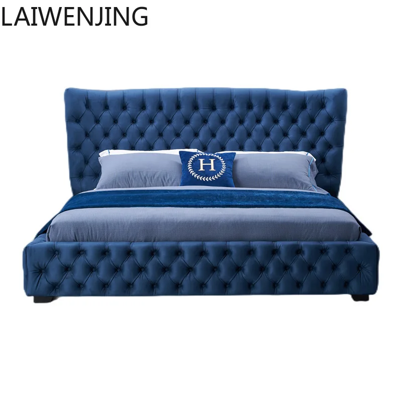 SGF Italian minimalist matte fabric bed light luxury double bed