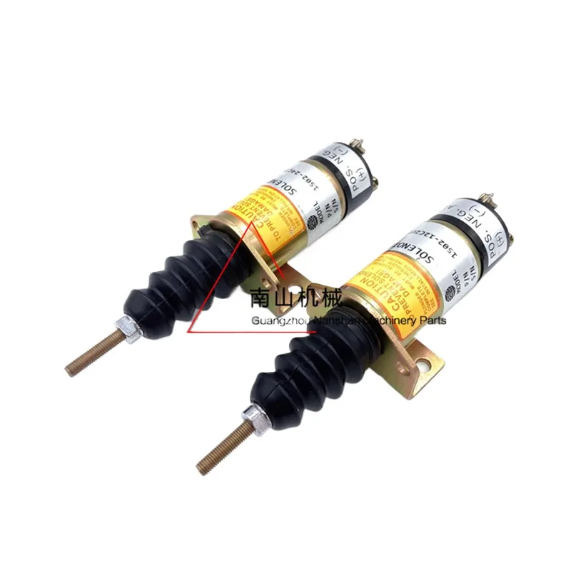 For Kubota Solenoid Valve 1502-12c2u1b2 Flameout Switch Parking Oil Cut-off Flameout Accessories Excavator Accessories