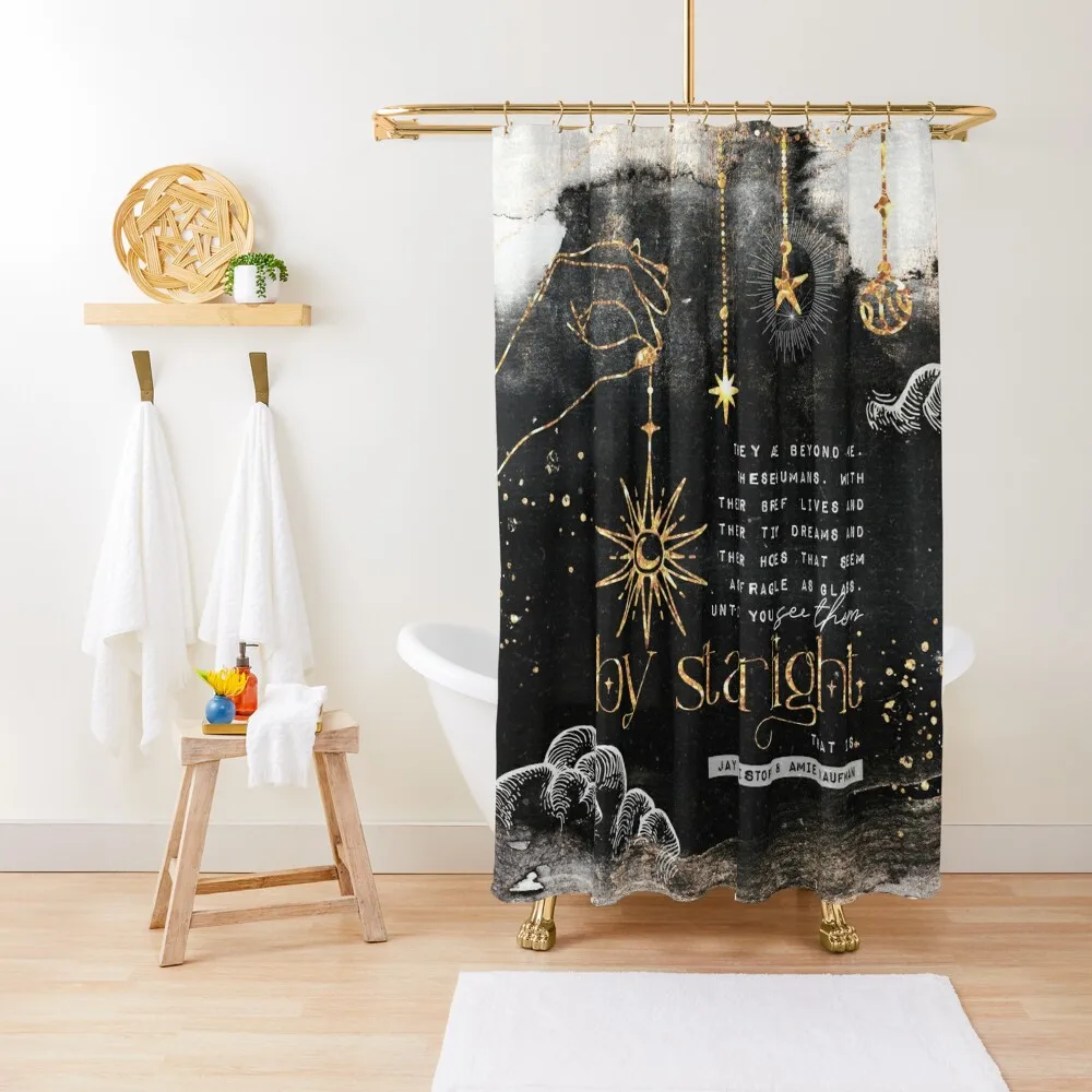 

By starlight - Illuminae Shower Curtain For Bathroom Bathroom Accessory Shower Waterproof In The Bathroom Curtain