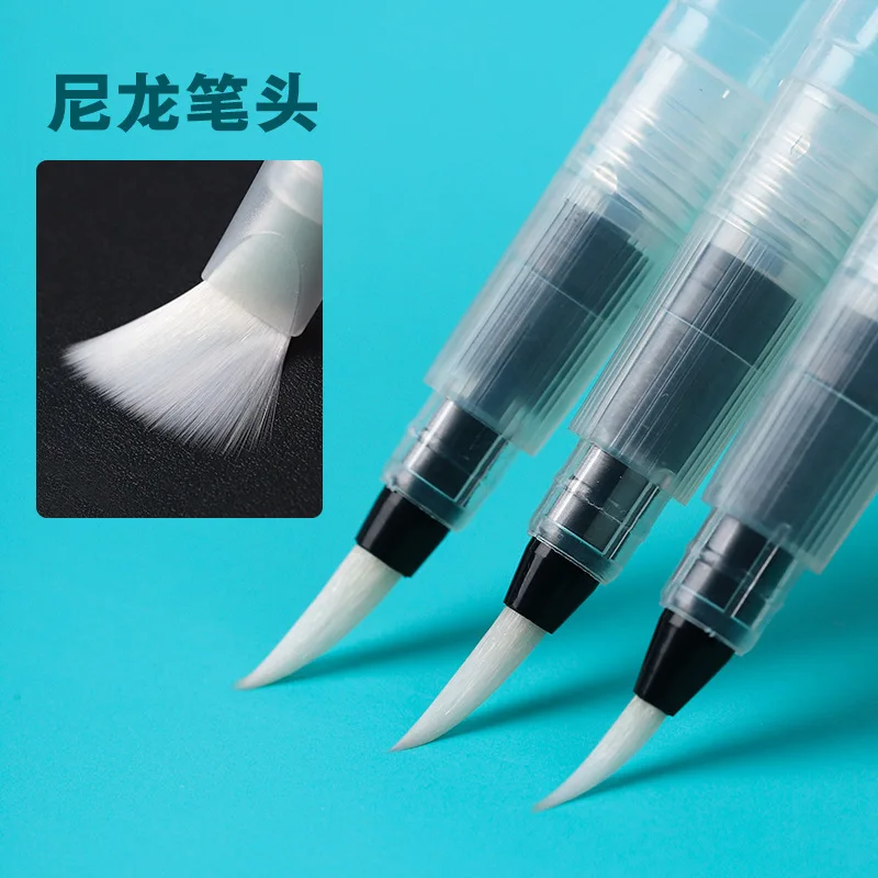 3PCS/lot Refillable Paint Brush Soft Brush Pen Ink Water Color Calligraphy for Painting S M L Marker Pen