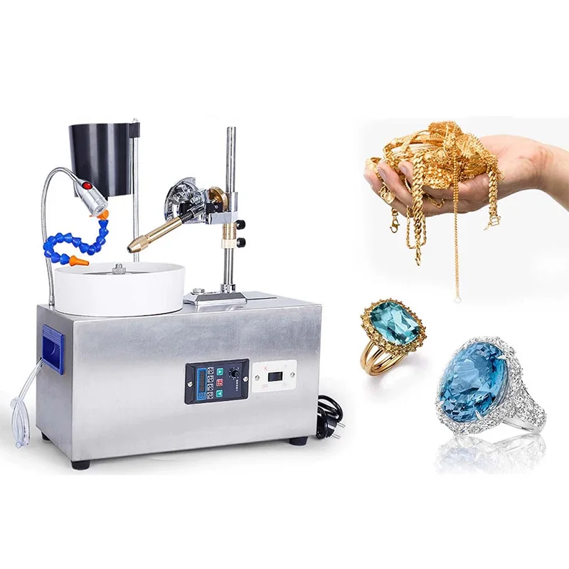 Gemstone Grinder, Upgraded Digital Display, Robotic Arm-Mounted Gemstone Faceting Machine, Flat Grinder