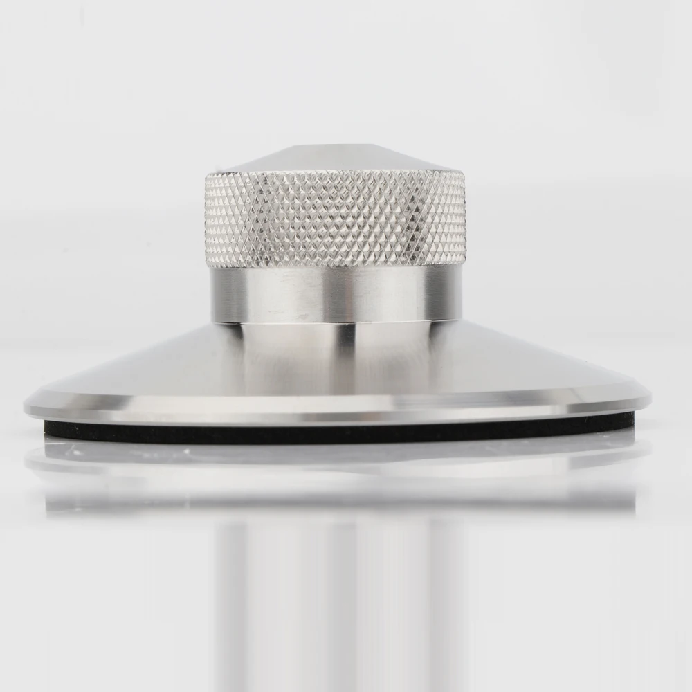 Lp380 lp gravador de mesa giratória de vinil 380g braçadeira de peso de aço inoxidável estabilizador vibração com nível completo cnc usinado alta fidelidade diy