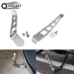 Motorcycle Stand Extension Kit Chrome Aluminum Kickstands For Harley Touring Road King Street Electra Glide 1991-2023 Dyna 93-17