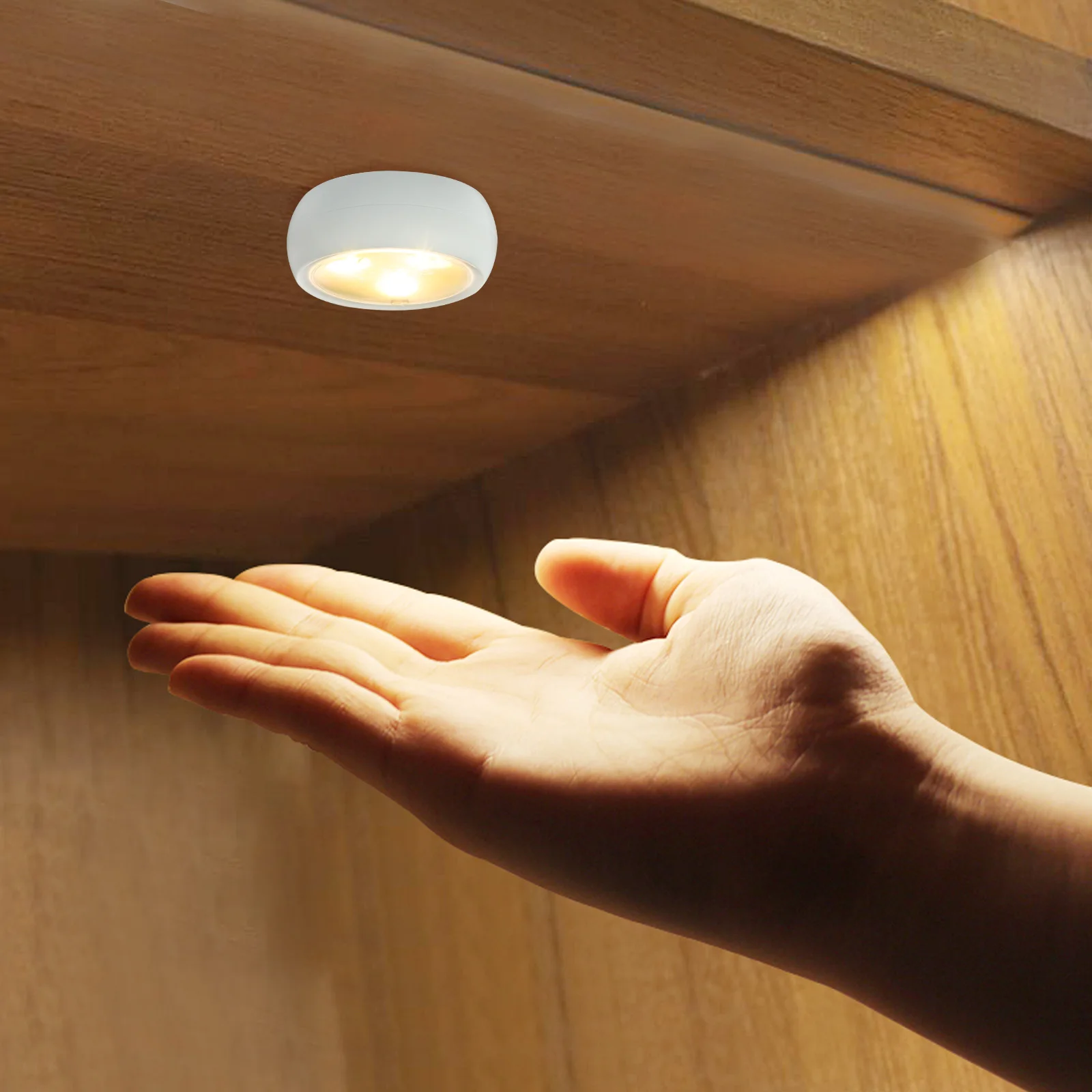 

13 Colors LED Touch Dimmable Night Light Remote Control Lamp Under Cabinet Closet Wardrobe ABS Material Kitchen Bedroom