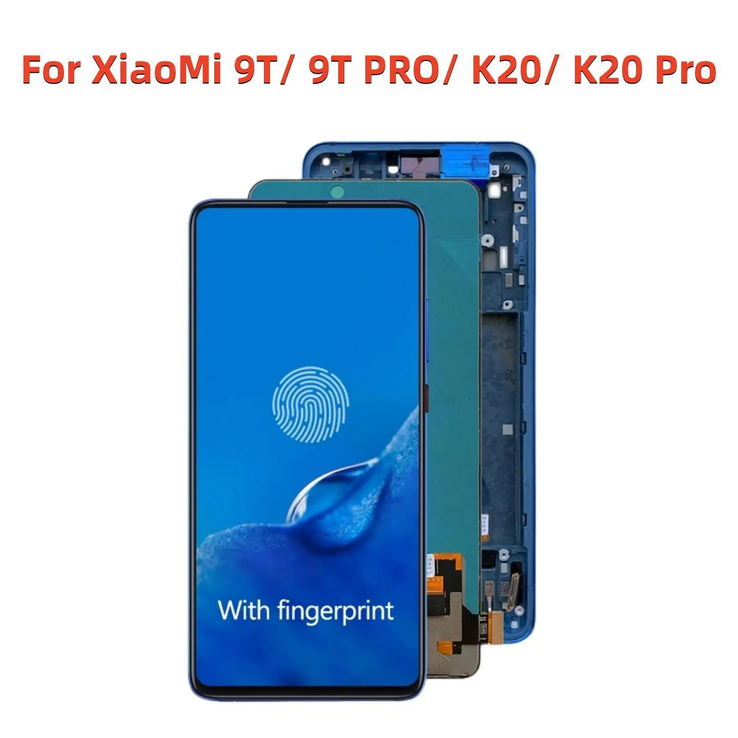 6.39'' Super AMOLED For XiaoMi 9T Pro LCD with frame for XIAOMI K20 Pro Display Touch Screen Digitizer Assembly Repair Parts