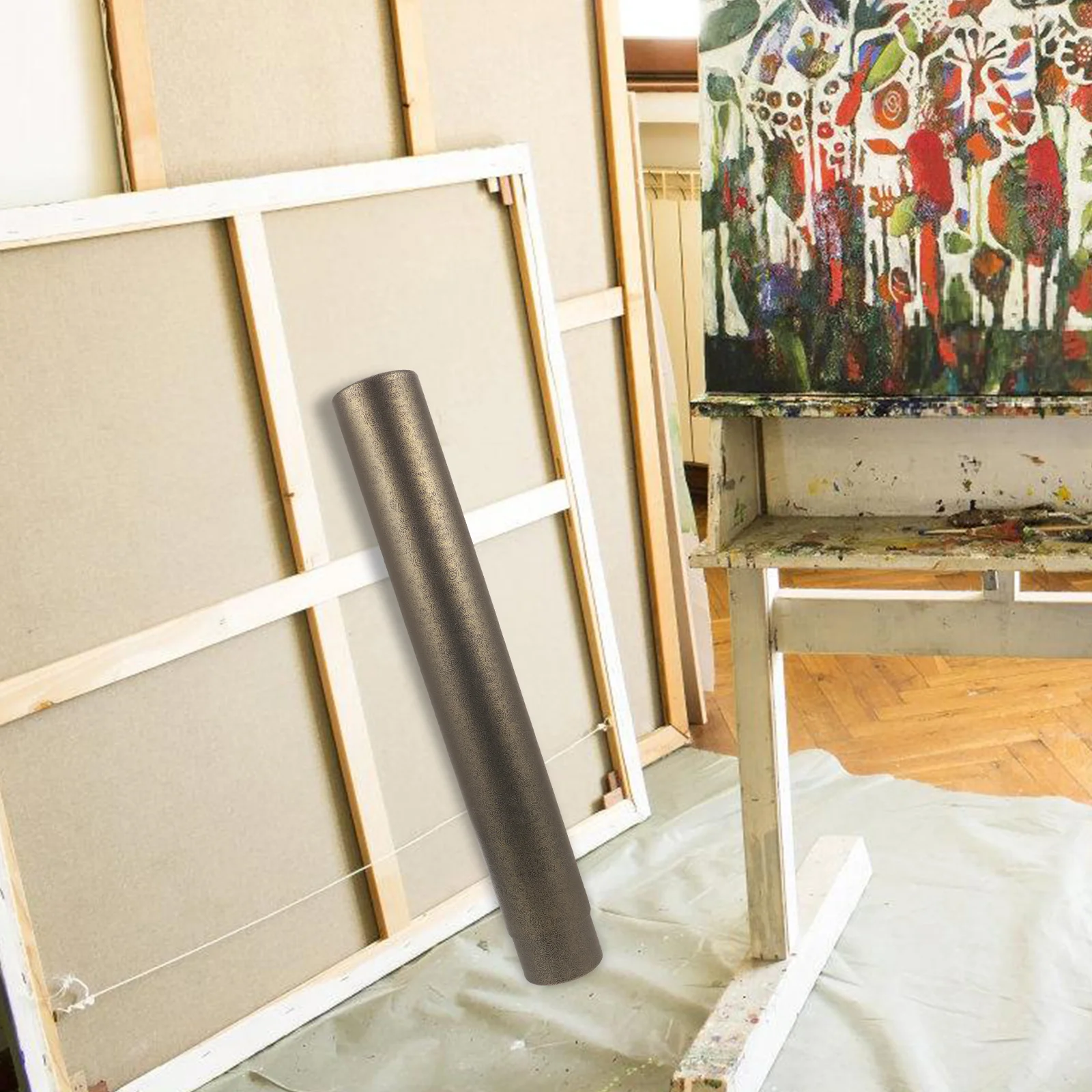 أنبوب ملصق قابل للتوسيع، تصميم تصغير قابل للتعديل لتخزين الأعمال الفنية، حقيبة رسم، حامل الورق، أنبوب بريد للطلاب #6