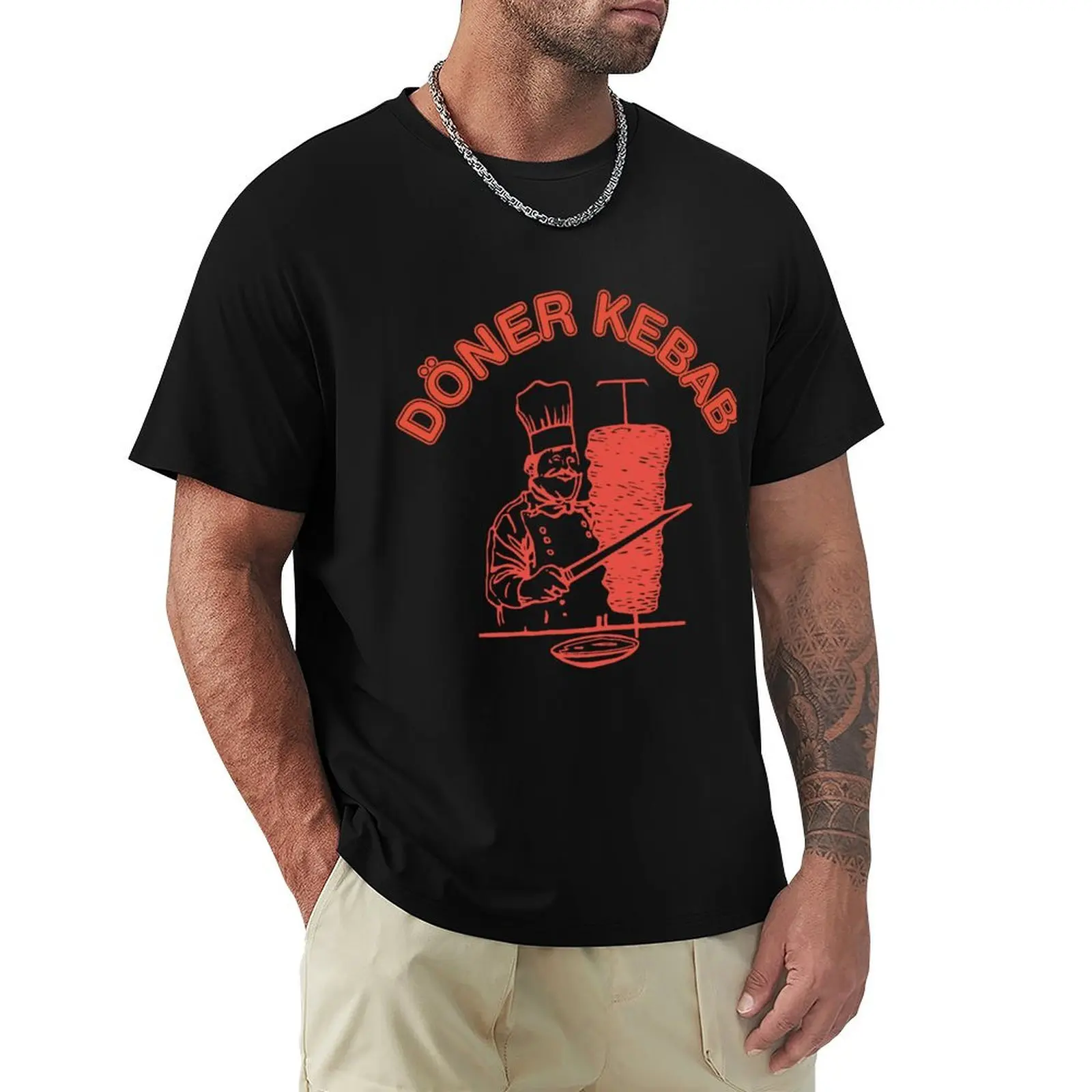 

Doner kebab T-Shirt Anime t-shirt summer clothes kawaii clothes Luxury man black t-shirts for men