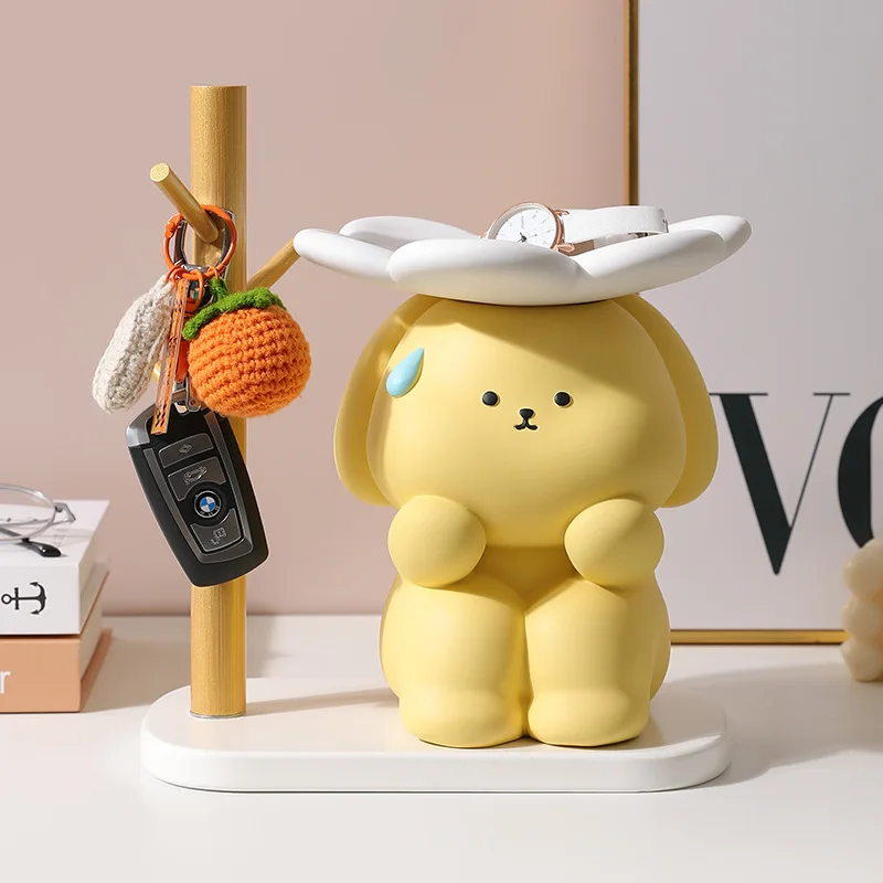 

Creative resin Bunny office desktop ornaments fashion cute living room porch storage box key storage home decoration accessories