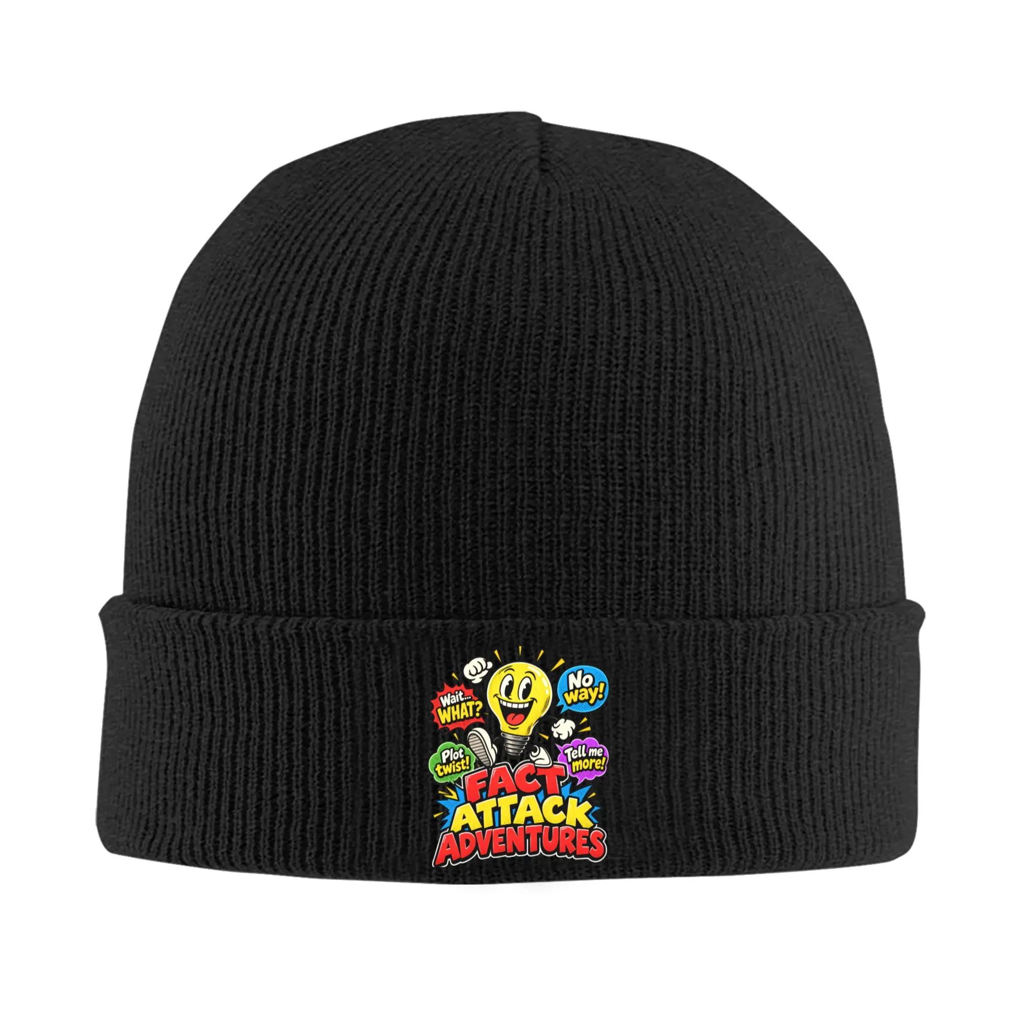 Men Women Beanie Hat Fact Attack Adventures Lighty Merch Winter Warm Skullies Knitted Caps  Bonnet Knit Hat