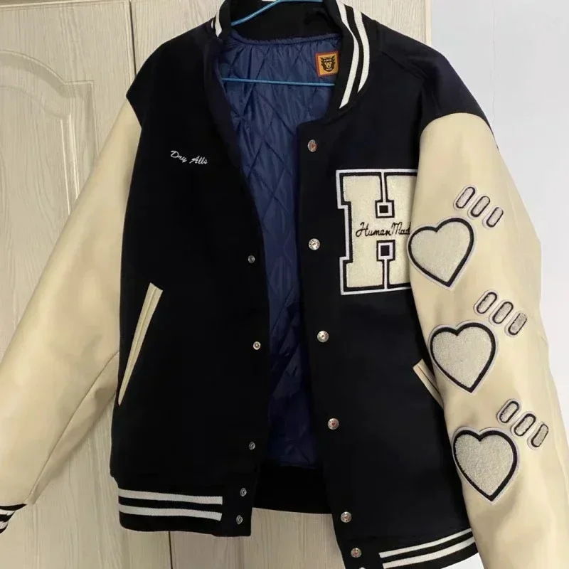 

New 2024 Girls Don’t Cry Varsity Baseball Jacket Men Women 1:1 High Quality Leather Sleeve Patchwork Towel Embroidery Coats