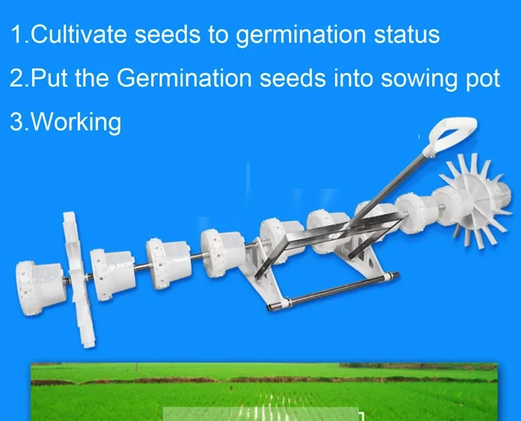 Attrezzi per macchine agricole trapano risaia uso 10 file seminatrice manuale diretta per riso