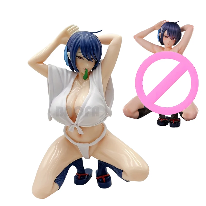 19cm Eighteen Saito Naisuko Bathrobe Sexy Anime Girl Figure illustration by Pijya Action Figure Adult Collectible Model Doll Toy