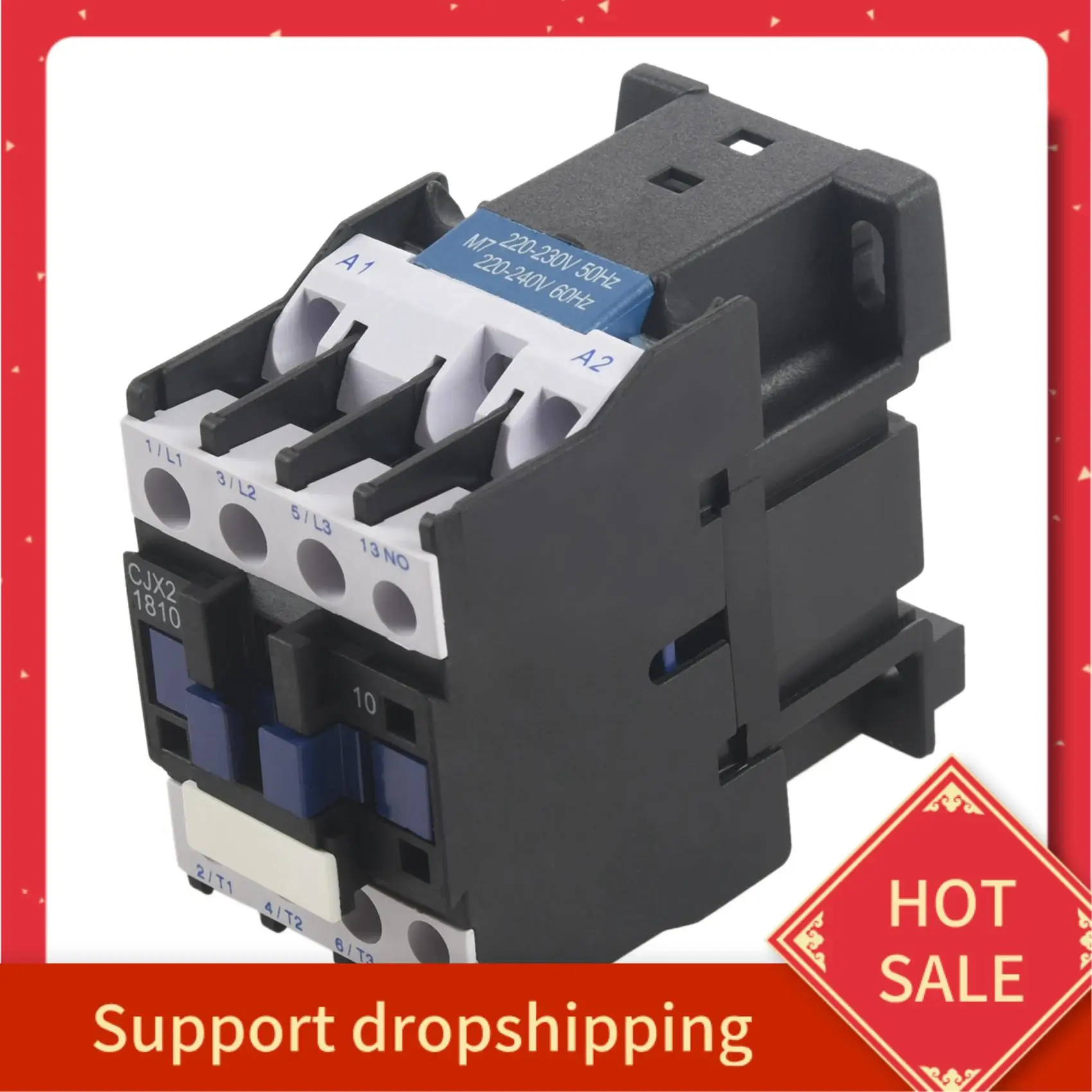 

B44C 5X контактор переменного тока 1НО 220 В переменного тока 50/60 Гц катушка реле стартера 32A 3-фазный полюс