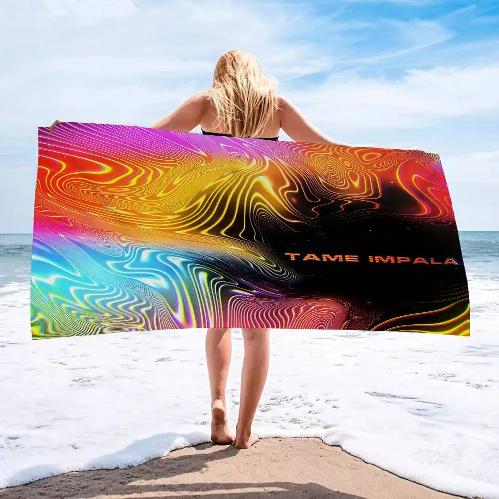 Band T-Tame I-ImpalaS Microfiber Beach Towel Absorbent Quick dry Soft Yoga Swimming Resort Mountain Climbing Towel