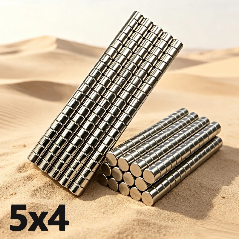20-2000pcs 5x4mm Magnet N35 NdfeB Permanent Magnetic Imanes Round Shape Neodymium Fridge Magnets 5*4mm Magnet Accessory