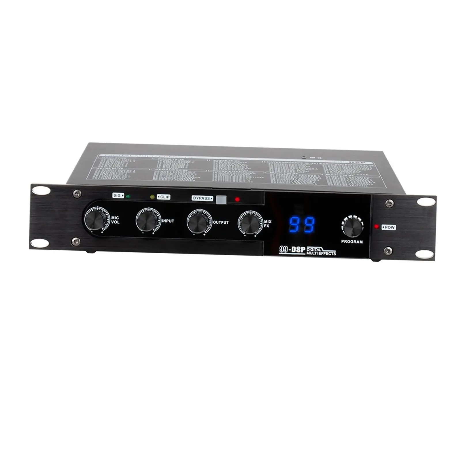 Professional KTV Digital Pre Stage Effector 99 DSP Digital Audio Effects Audio Effect System for Concerts Karaoke Business Ktvs