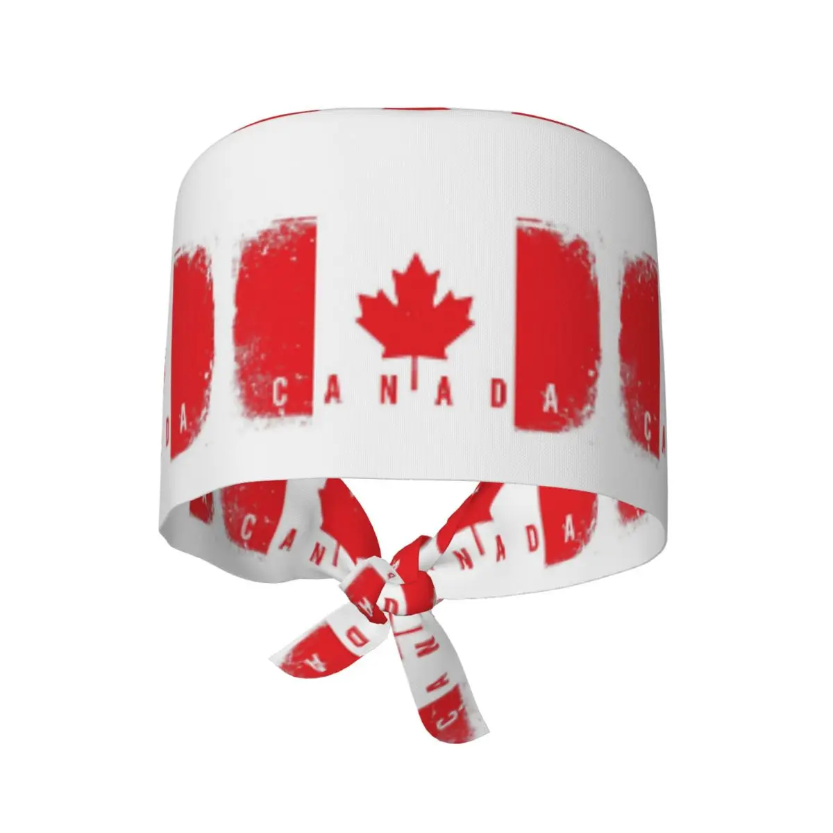 Canada Flag Scrub Hat Doctor Working Surgical Cap Unisex Adjustable Nursing Caps for Dentist