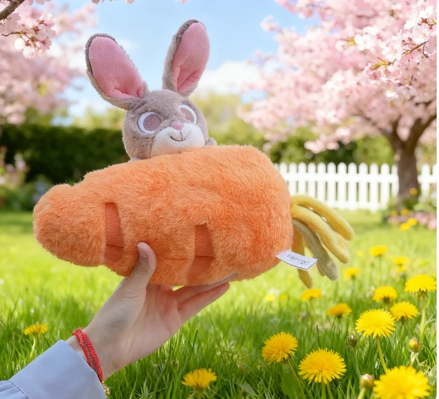 New Genuine Zootopia Potdemiel Honey Jar Judy Cute Radish Messenger Bag Plush Doll Birthday Gift