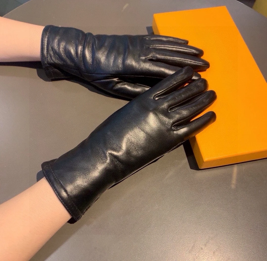 

Women's new high-end sheepskin winter warm gloves