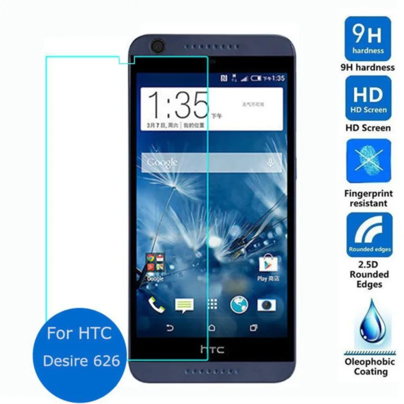Для HTC 626 Dual Sim защитная пленка из закаленного стекла 2.5D 9H Защитная пленка для HTC Desire 626 626s D626W 626G