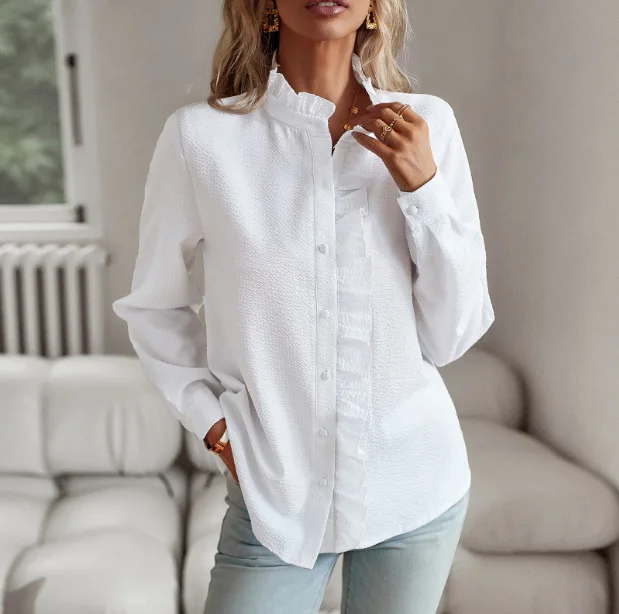 

Long Sleeve Shirt Women's Autumn And Winter Temperament Commuter Top