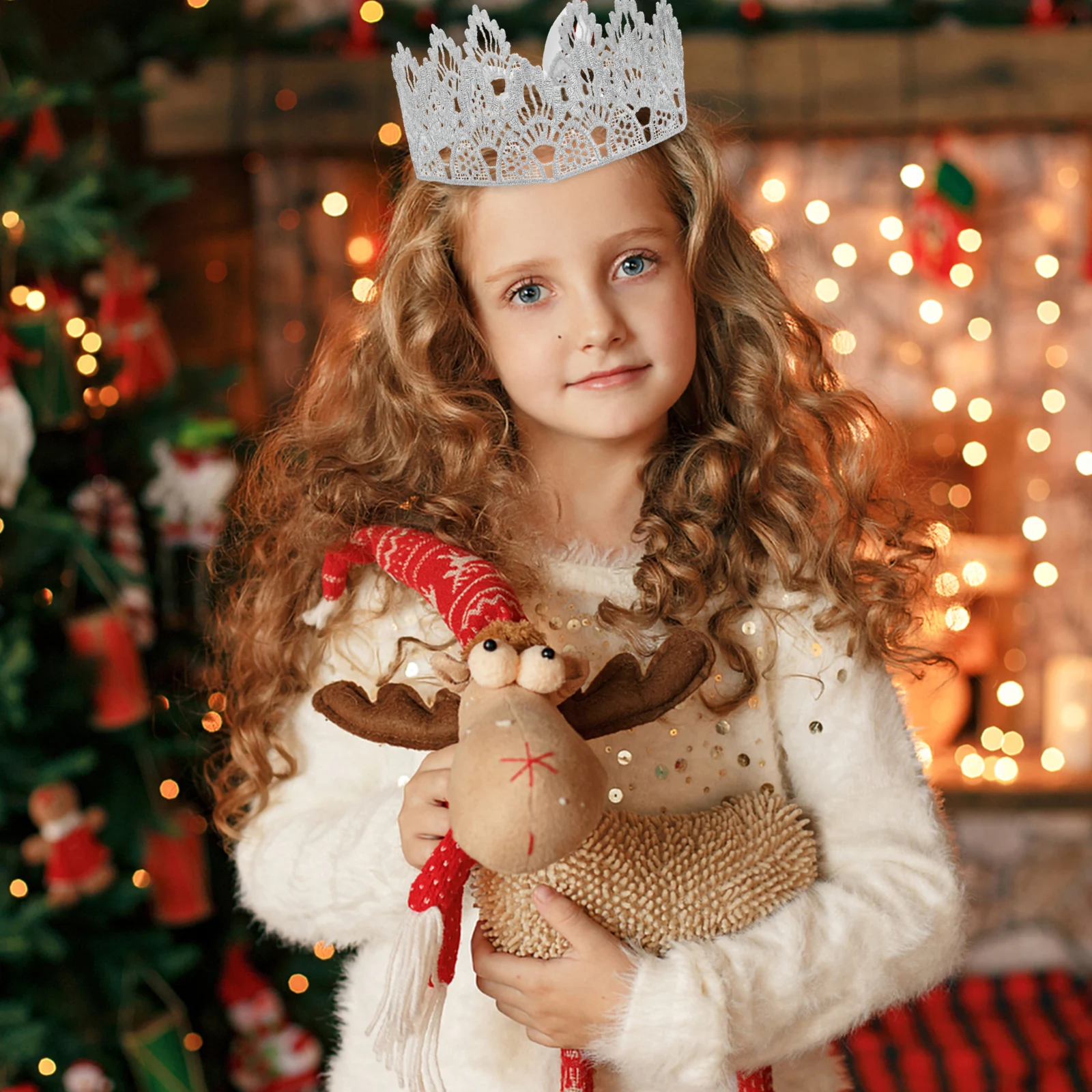 

Birthday Crown Decoration Elegant Party Ornament Headwear Girl Hair Accessories