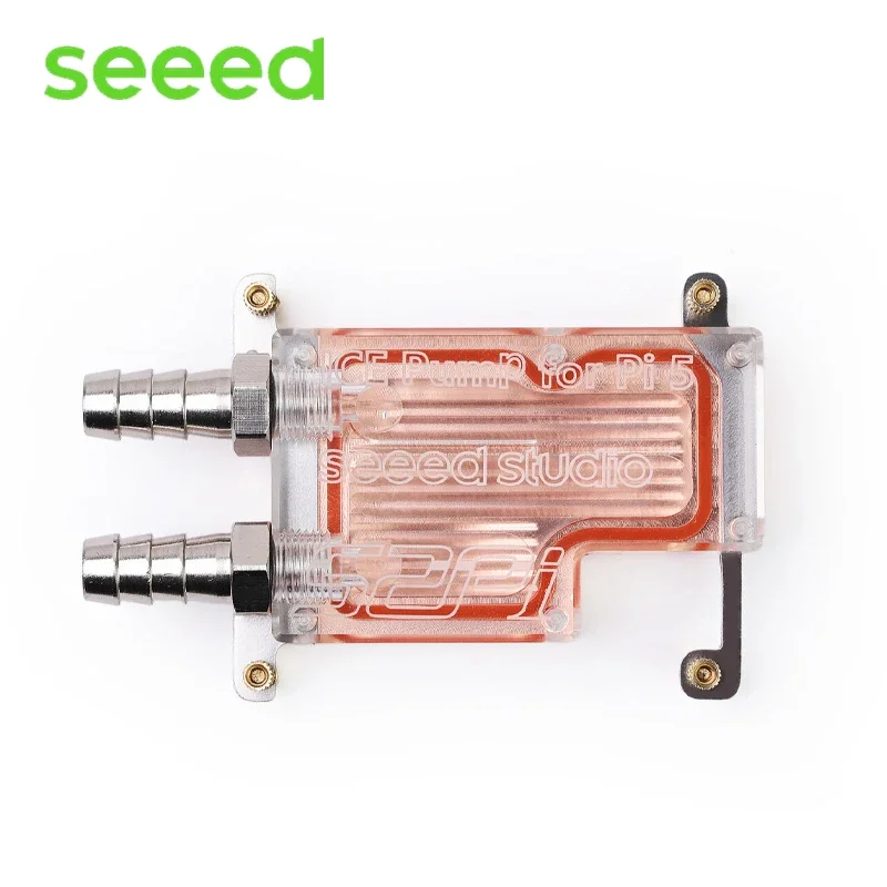 Raspberry Pi 5 Water Cooling Radiator, water pump and cooling fan integrated, Efficient water-cooled cooling,simple installation