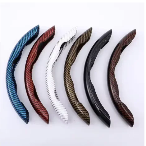 2PCS Car Universal Steering Wheel Cover Carbon Fiber Pattern Modified Steering Wheel Protective Cover 380MM Auto Parts For Drift
