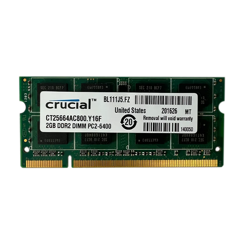 

Оперативная память Crucial DDR2 2 ГБ 800/667 для ноутбуков PC2-6400