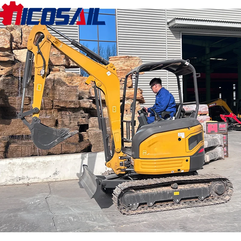 

Nicosail 3 Ton Mini Crawler Excavator Euro 5 CE Certified Compact Digger for Landscaping Construction Projects