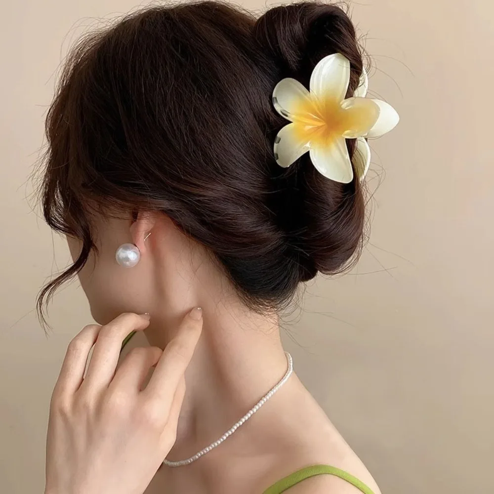 جديد هاواي التدرج مقاطع الشعر أنيقة الراتنج الأزهار مشبك شعر الطازجة سويتي زهرة القرش دبابيس الشعر عطلة الشاطئ نمط دبابيس الشعر