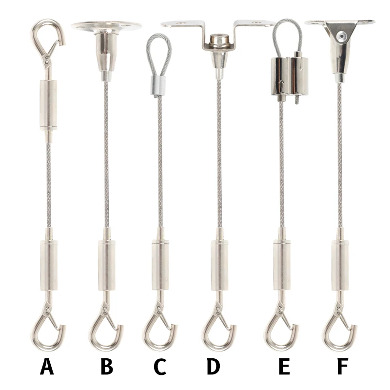 For 2mm Wire Rope Spring Hook Adjustable Hanging Clothesline Fixed Guardrail Lock Lifting Code Double Hole Telescopic