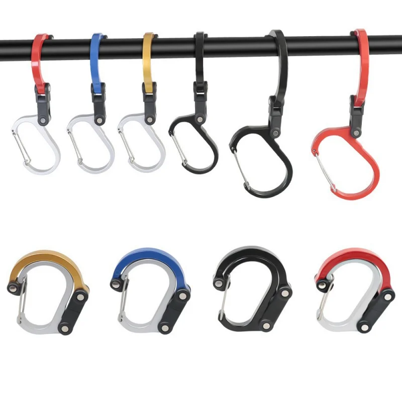 Neues 360° °   Drehbarer D-Karabiner – robuster Haken aus Aluminiumlegierung für Outdoor-Wanderungen, Klettern und Reisen – vielseitiges sicheres Schloss