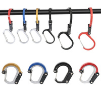 New 360° Swivel D-Carabiner - Heavy Duty Aluminum Alloy Hook for Outdoor Hiking, Climbing & Travel - Multi-Purpose Secure Lock