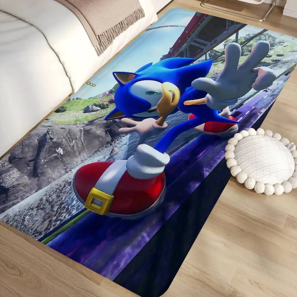 Game S-Sonic Character Movie Door Mat Washable Non-Slip Living Room Sofa Chairs Area Mat Kitchen Doormat Area Rug