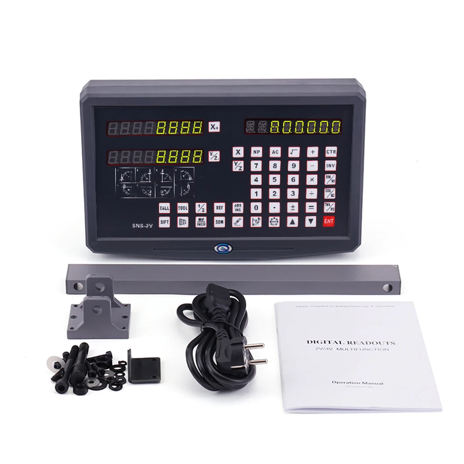 SNS-3V SNS-2V Dro 2 3 Axis Digital Readout Display TTL Signal 80V to 250V for Lathe Milling CNC Boring Machines