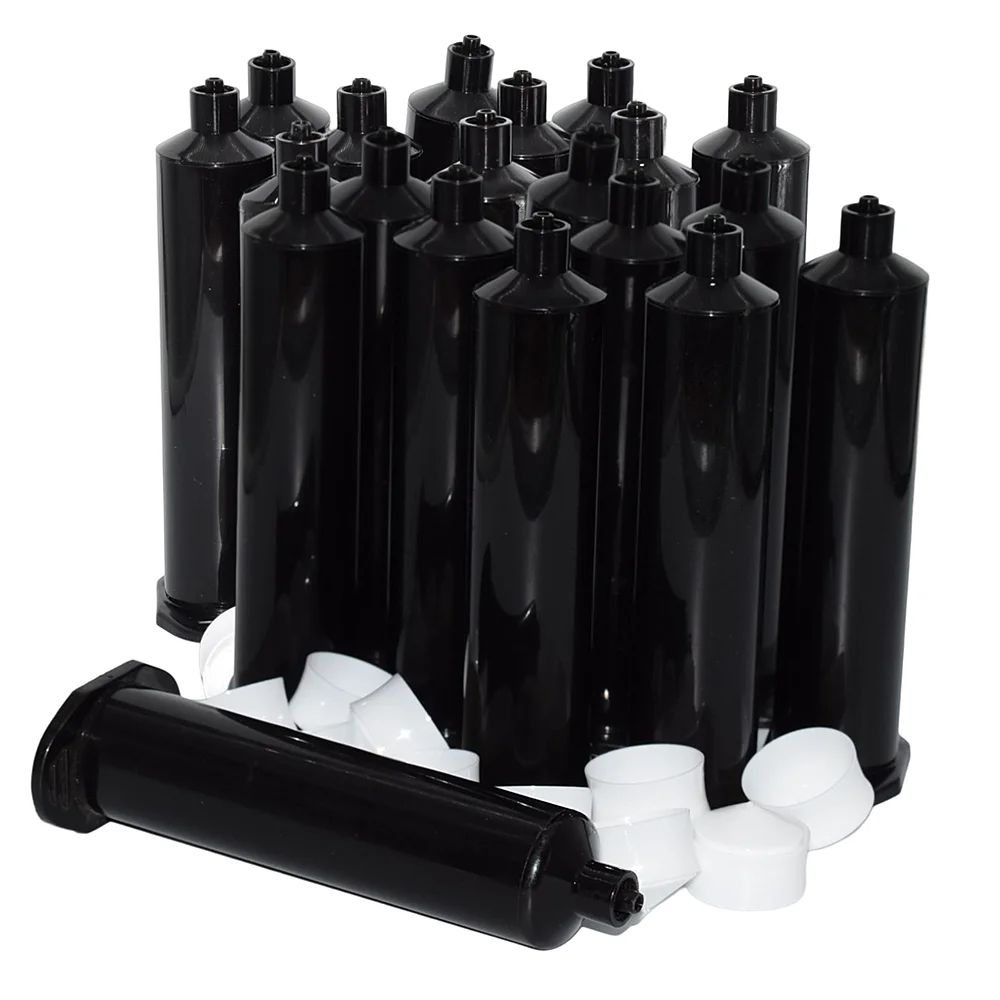 1 pz/20 pz/100 pz 30cc colla industriale siringa tubo 30ml siringhe nere adesivi erogazione colla barile per 30ml UV colla pistole