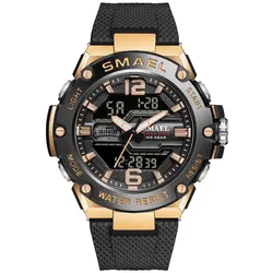 Fashion Men Watch Clock 50M Waterproof Wristwatches LED Digital Auto Date Alarm Clocks 8033 Sport Watch For Men's