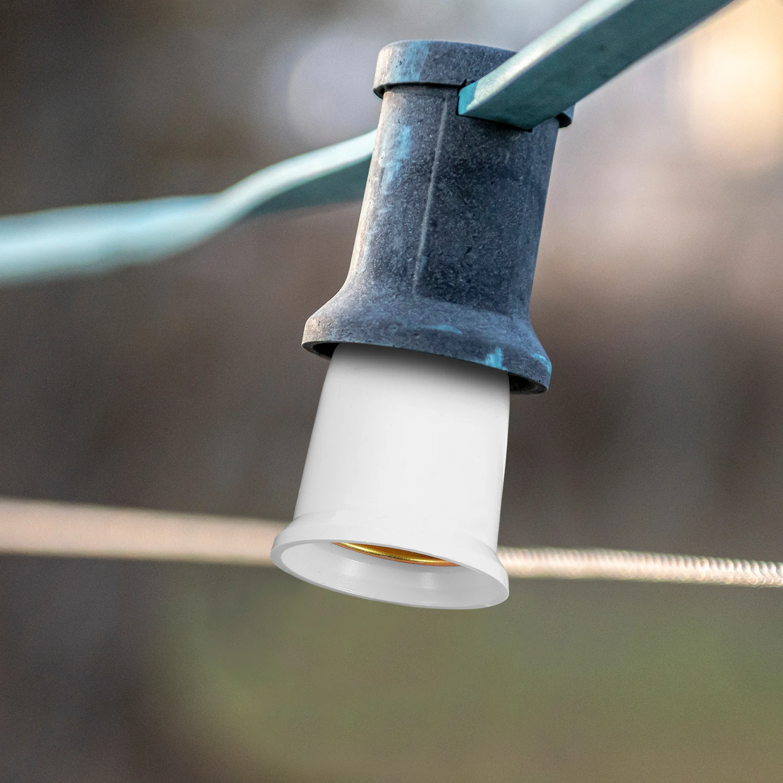 

2pcs E27 Light Bulb Socket Extender Adapter 65Mm Base Holder Extension For Led Lamps Chandeliers Wall Lights Durable Pc Metal