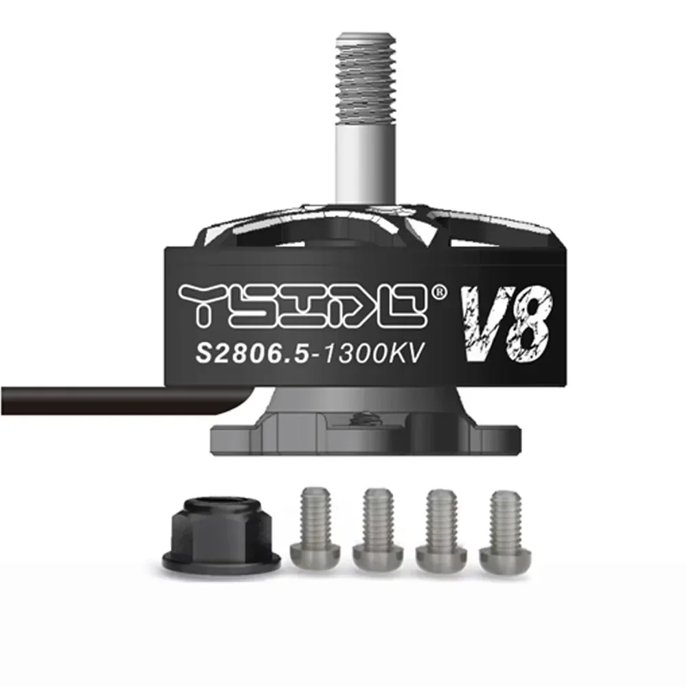 2806.5 V8 브러시리스 모터 1300KV 6/7/8인치 FPV 레이싱 장거리 프리스타일 드론 쿼드콥터 멀티콥터 RC 모델 액세서리