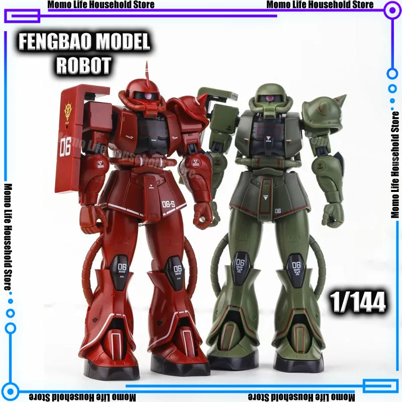 

Новая модель FENGBAO Hg 1/144 Ms Zaku, пластиковый готовый продукт, сборка, наборы моделей, аниме, экшн-фигурка, робот, пластиковые подарки, игрушки