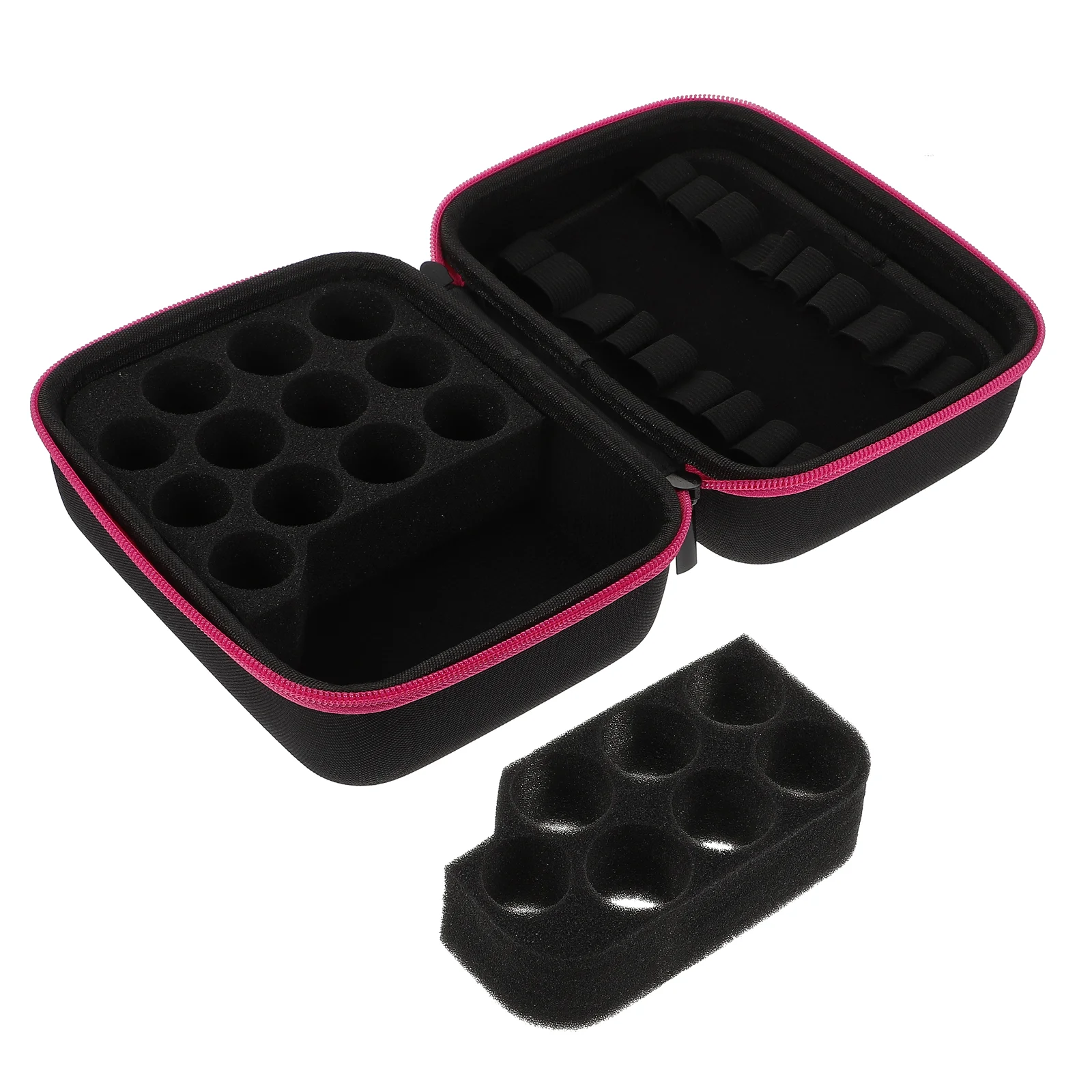 

Suitcase Essential Oil Pack Box Travel Bottle Rack Organizer Eva Carrying Multi-grid Storage Bag