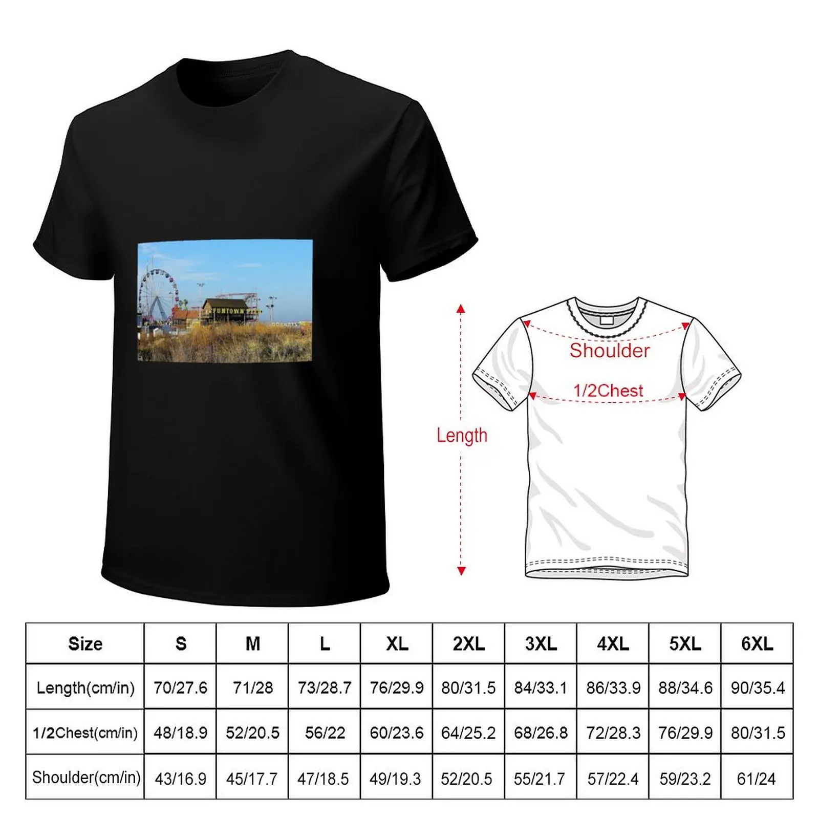 Lost But Not Forgotten on the Jersey Shore Funtown Pier Beach Boardwalk, Seaside Heights New Jersey T-Shirt